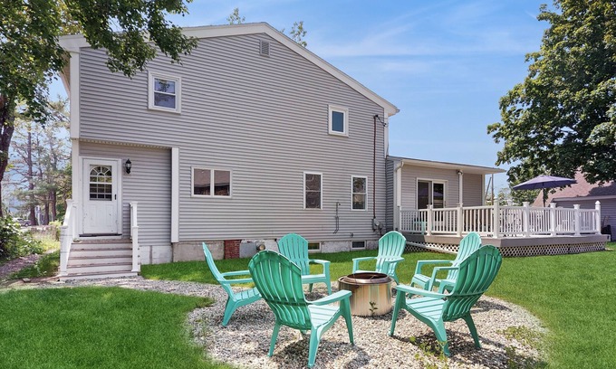 Camp Ellis Maison | Spacious Coastal Home with Firepit, Porch, and Family-Friendly Comforts