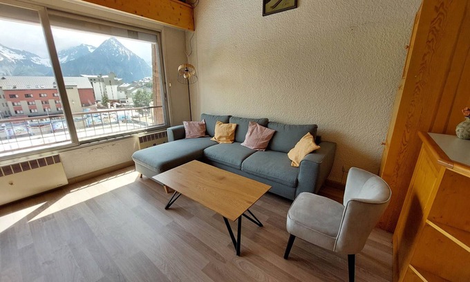 Les Deux Alpes Appartement | Appartement duplex spacieux 8 pers. au pied des pistes, centre station