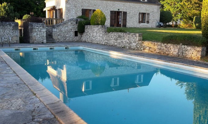 Capdrot Maison | Propriété spacieuse, dans parc arboré- sans vis à vis Monpazier- Piscine privée