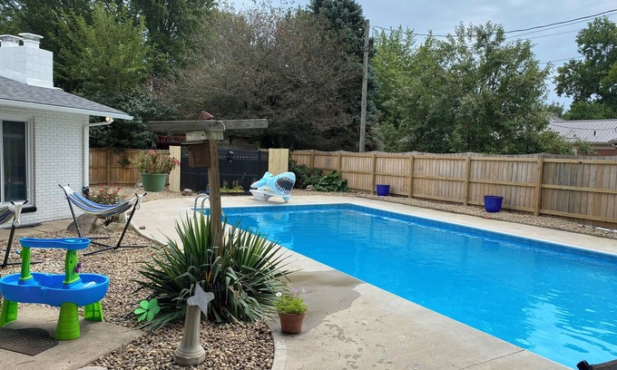 Frankfort Maison | Spacious Retreat: Sleeps 16 with pool, hot tub, Game Room, and Fitness Room