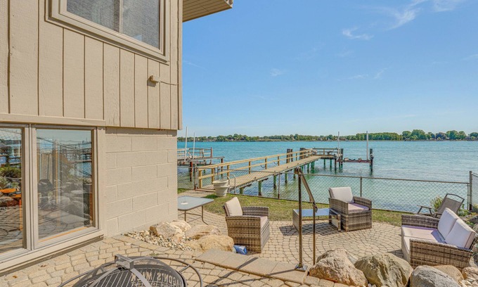 St. Clair Maison | Spacious Riverfront Home w/Dock in St Clair!