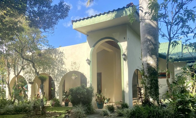 Tilaran Maison | Spanish Villa snuggled into a jungle / botanical garden paradise !