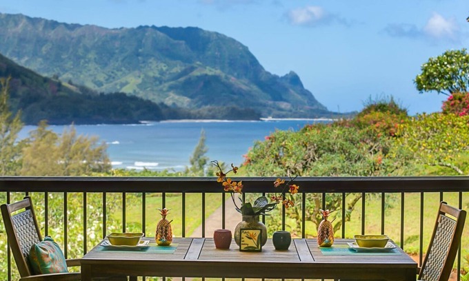 Princeville Station Balnéaire | SPECIAL DEALS! One of a Kind! THE Best Ocean Views with Bali Hai & Hanalei Bay