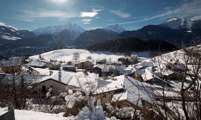 Fossaz Appartement | Appartement en duplex à St Nicolas avec une vue imprenable et un sauna