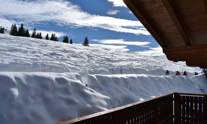 Hochkrimml Appartement | Staudi's ski hut Top7 in hut style directly on the piste Wood-burning stove