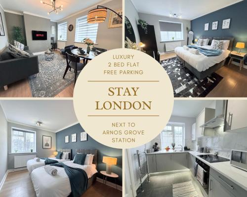 Arnos Grove Appartement | Stay London - Sleeps 5 with Free Parking - Tourist, Concerts & Matches