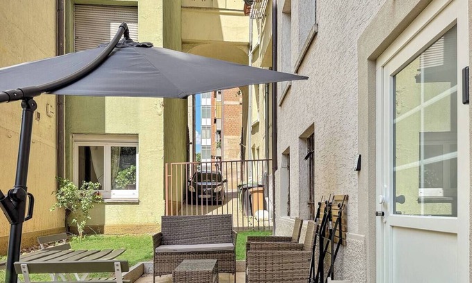 Weinsteige Appartement | Stgt Gartenwohnung mit Patio – 4 Pers.