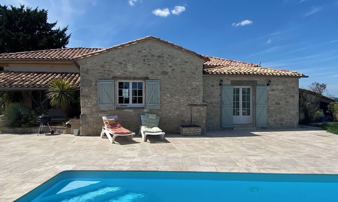 Monflanquin Maison | Maison de campagne en pierre
