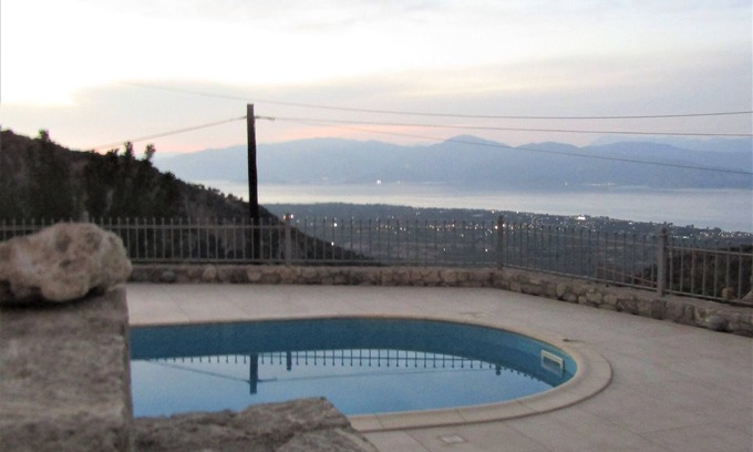 Keryneia Maison | Stone house with pool and view to the sea