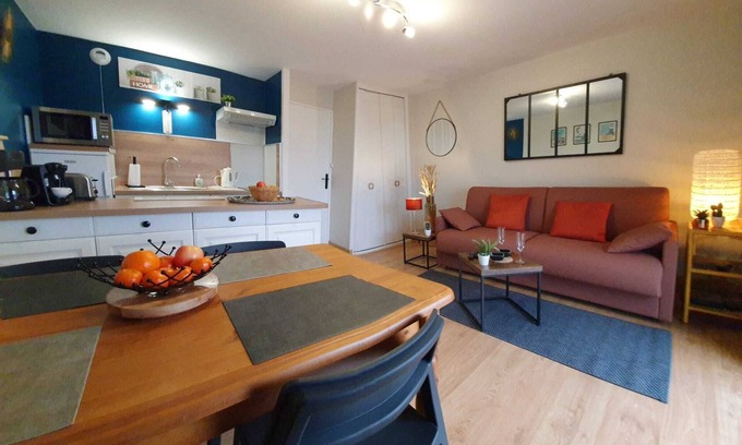Stella-Plage Appartement | Studio 1 - 4 pers à 300m de la plage avec vue mer