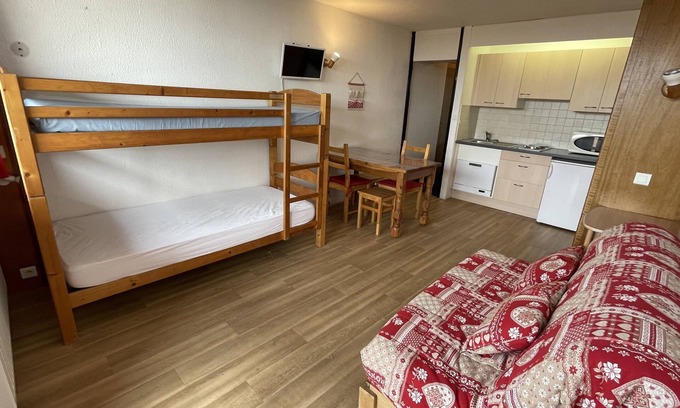 Plagne Centre Appartement | Studio 4 places Vue Mont Blanc - Plagne Centre