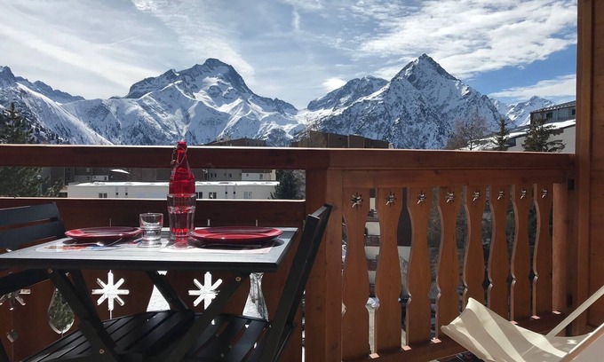 Les Deux Alpes Appartement | Studio 4/5 pers., 3*, Plein Sud, au pied des pistes.