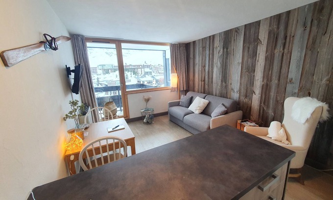 Le Lavachet Appartement | Studio 4 pers. 100m from the nearest chairlift, return on skis