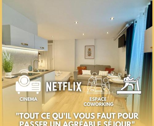 Limoges Appartement | Studio 5 - Cinéma Sport Parking - DABNB