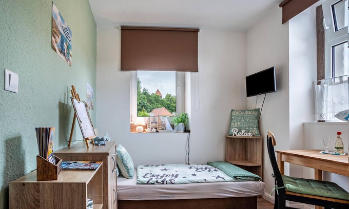 Reinberg Appartement | Studio 'Minimalistisch Bootsmann Koje' avec terrasse partagée, Wi-Fi et climatisation