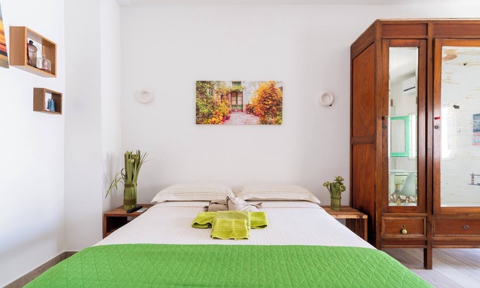Montesano Salentino Appartement | Studio Apartment 'Curte Verde' with Private Terrace, Wi-Fi and Air Conditioning