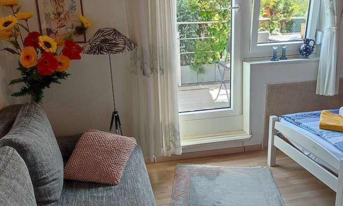 Meckenbeuren Appartement | Studio Apartemnt 'B + E Röck' avec balcon privé et Wi-Fi