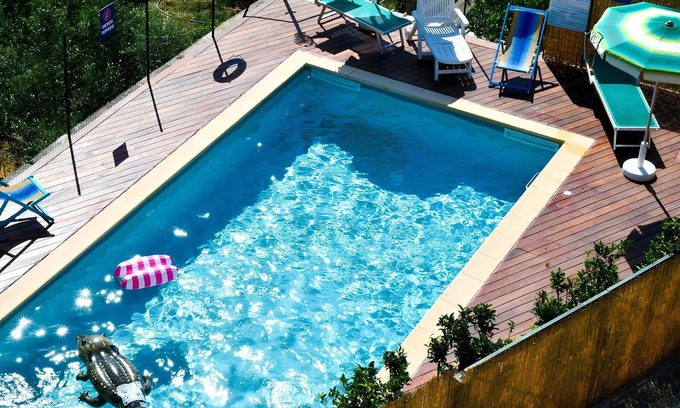Cenesi Appartement | Studio 'Gli Angeli Agriturismo - Zia Rosa' avec piscine partagée, Wi-Fi et climatisation