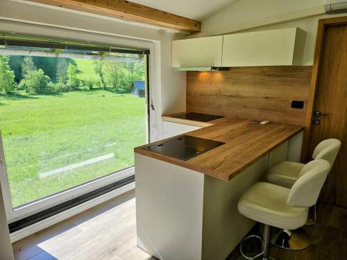 Bohinjska Bela Appartement | Studio apartment for 2, big windows, nature, balcony, 5min from Bled