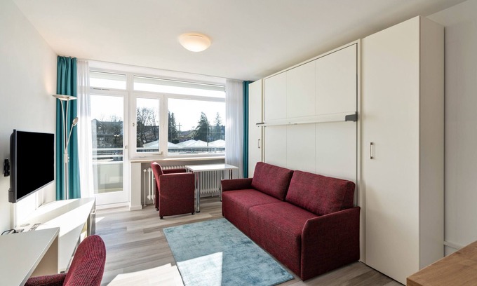 Furstenfeldbruck District Appartement | Appartement studio "Huber Living Basic 204" avec balcon et Wi-Fi