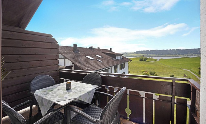 Oy-Mittelberg Appartement | Studio 'Loft Mit Seeblick Und Innenpool' avec vue sur le lac, balcon et Wi-Fi