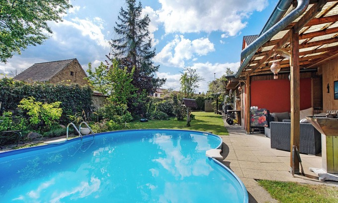 Ruhland Appartement | Studio 'Obere Ferienwohnung Im Nebengebäude' avec piscine partagée, terrasse partagée et Wi-Fi