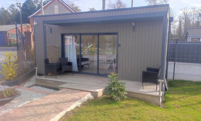 Saulzoir Appartement | Studio Au Fil de l'Eau avec térrasse et Jardin.