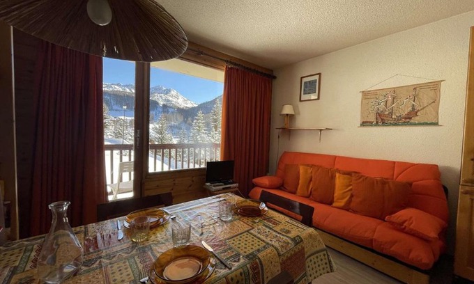 Montgenevre Appartement | Studio avec balcon à Montgenèvre, animaux acceptés - FR-1-330D-35