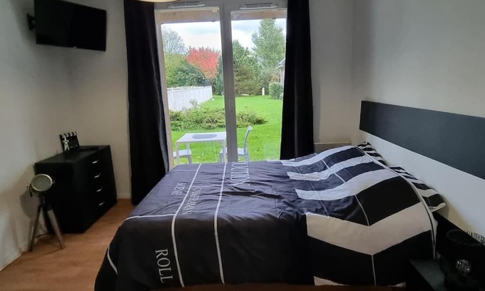 Equemauville Appartement | Studio avec piscine près d'Honfleur