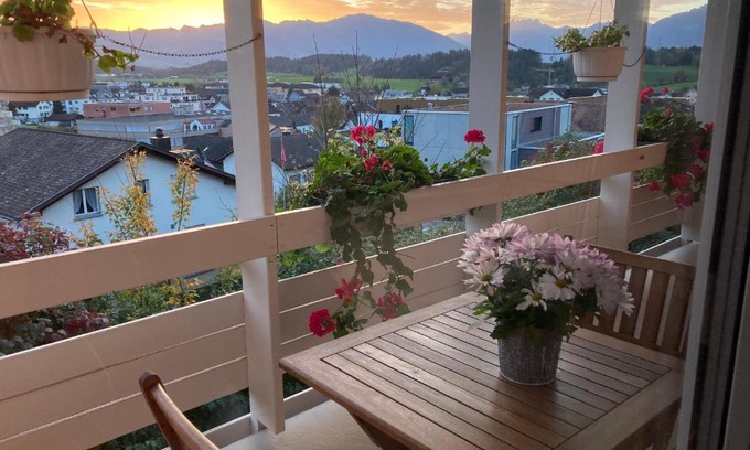 Saint Gallenkappel Appartement | Studio Bergblick