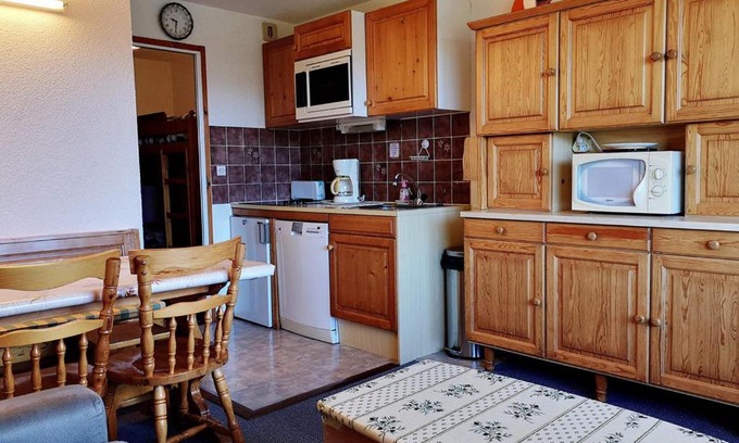 Notre-Dame-de-Bellecombe Appartement | Studio cabine fonctionnel pour 6 pers. au pied des pistes - Parking inclus - FR-1-595-5
