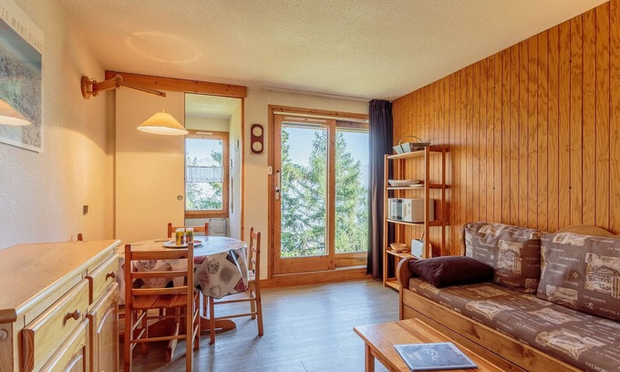 Bellentre Appartement | Studio cabine 3 pers avec terrasse, près des pistes, animaux acceptés