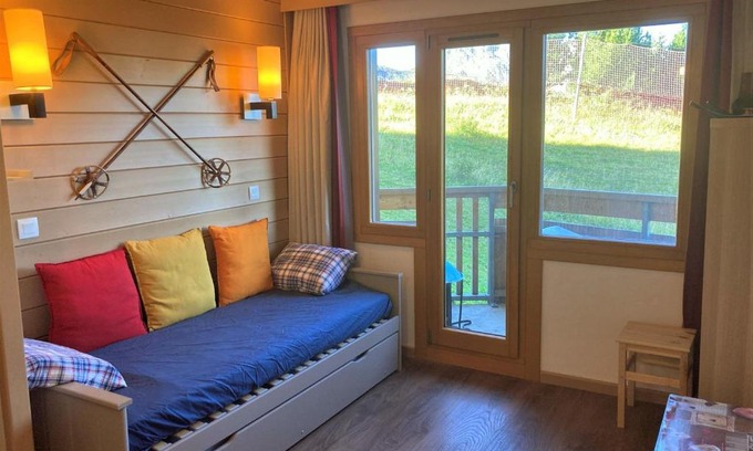 Avoriaz Appartement | Studio cabine Quartier Falaise - Balcon Sud-Ouest, 4 pers., Près des remontées et commerces - FR-1-634-34
