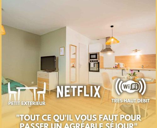 Monnaie Appartement | Studio - Calme - Confort - Proche de Tours