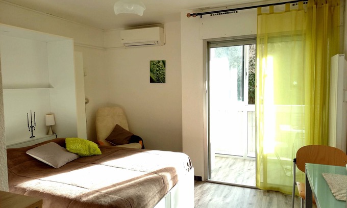 Balaruc-les-Bains Appartement | Studio CLIM vue parc – près mer et Montpellier
