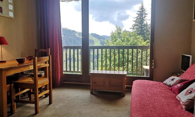 Notre-Dame-de-Bellecombe Appartement | Studio cosy à Notre-Dame-de-Bellecombe pour 4 personnes avec vue panoramique - FR-1-595-10