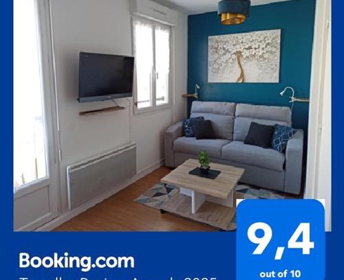 Meaux Appartement | Studio cosy, Meaux centre, Disney-Paris, proche gare et activités