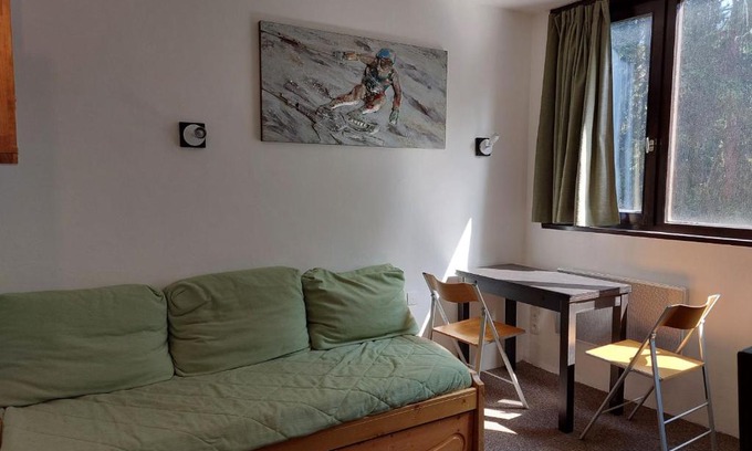 Arc-1800 Appartement | Studio cosy pour 2, proche pistes et commerces, centre station Arc 1800, animaux admis - FR-1-411-114