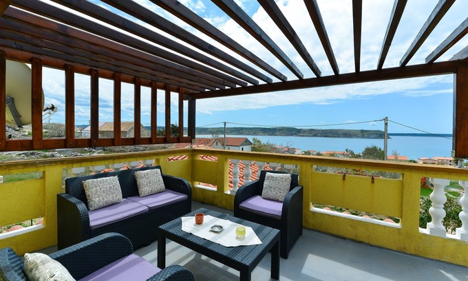 Rtina Appartement | Garçonnière avec la terrasse et la vue sur le mer Rtina - Stosici, Zadar (AS-5881-a)