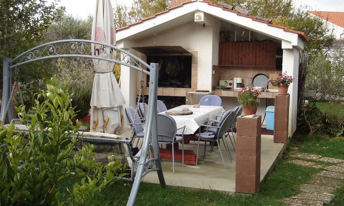 Suha Punta Appartement | Garçonnière avec la terrasse Kampor, Rab (AS-5014-a)