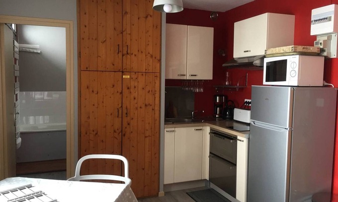 Arette Appartement | Studio pour 4 personnes avec ascenseur, parking gratuit et accès direct aux pistes