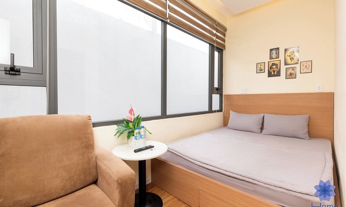 Tan Binh Appartement | Studio in Modern building with AC; Kitchen; 1.3km from TSN airport