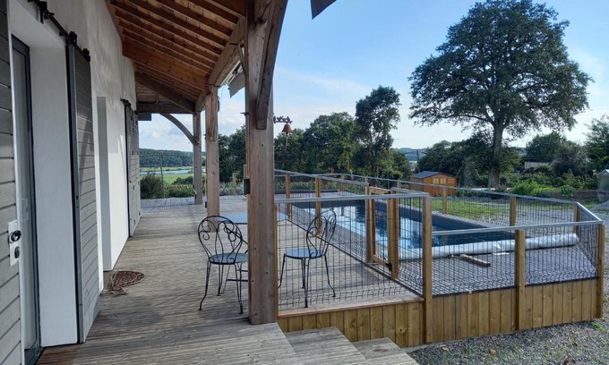 Beganne Appartement | Studio Kerwood Sud Morbihan vue sur la Vilaine