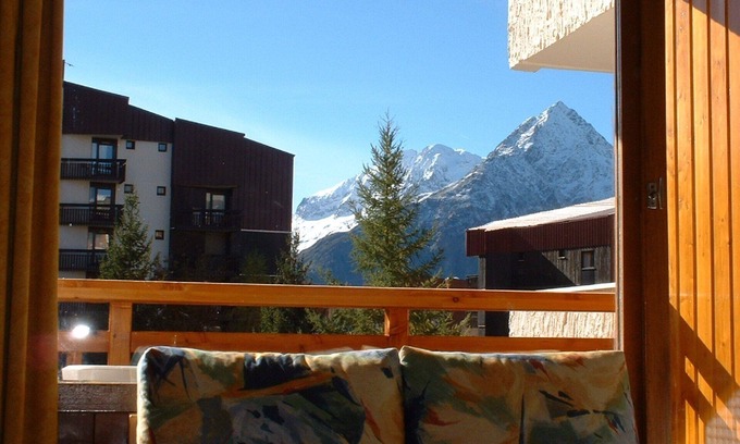 Les Deux Alpes Appartement | Le Meijotel, Studio expo Sud, avec garage, au pied des pistes, à côté du Jandry.