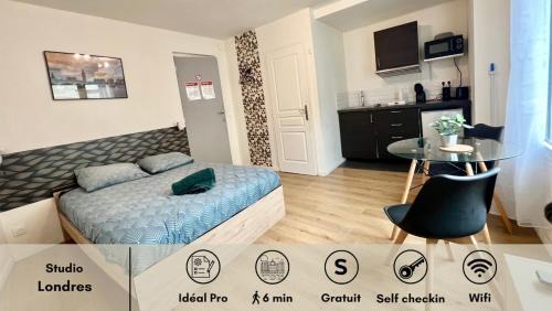 La Celle-sous-Gouzon Appartement | Studio Londres i cosy proche centre-ville I Châtellerault