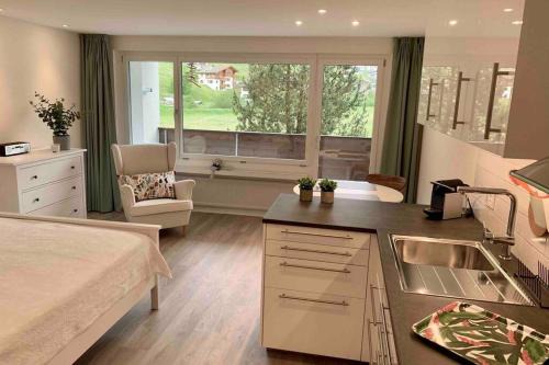 Vals Appartement | Studio neben Therme für 2 Erwachsene neu renoviert