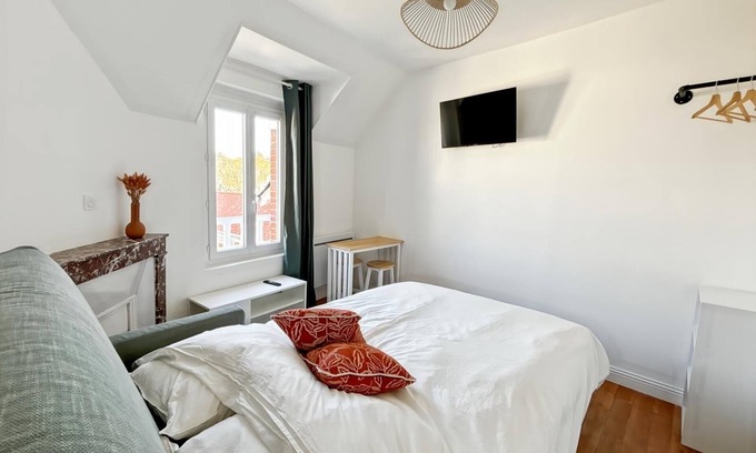 Mesnil-Val-Plage Appartement | Studio Symphonie des Mers (5min à pieds de la mer)