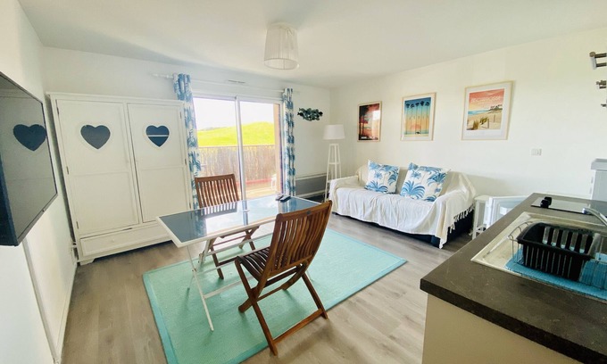 Biscarrosse Plage Appartement | STUDIO + TERRASSE FACE A L'OCEAN