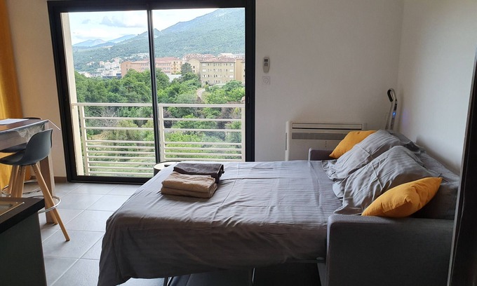Corte Appartement | Studio vue imprenable Corte centre