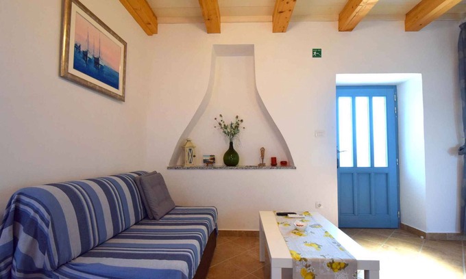 Skrbcici Appartement | Studio avec air conditionné dans une maison en pierre